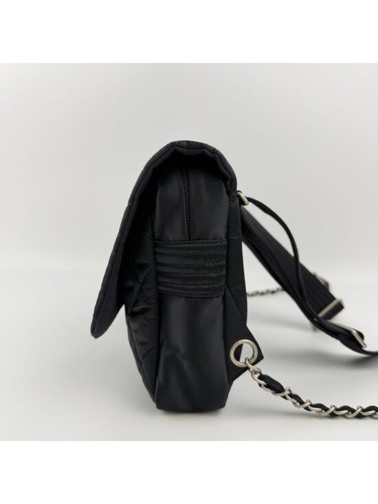 Chanel CC Logo Sports Line Backpack Black Nylon Vintage main image 5